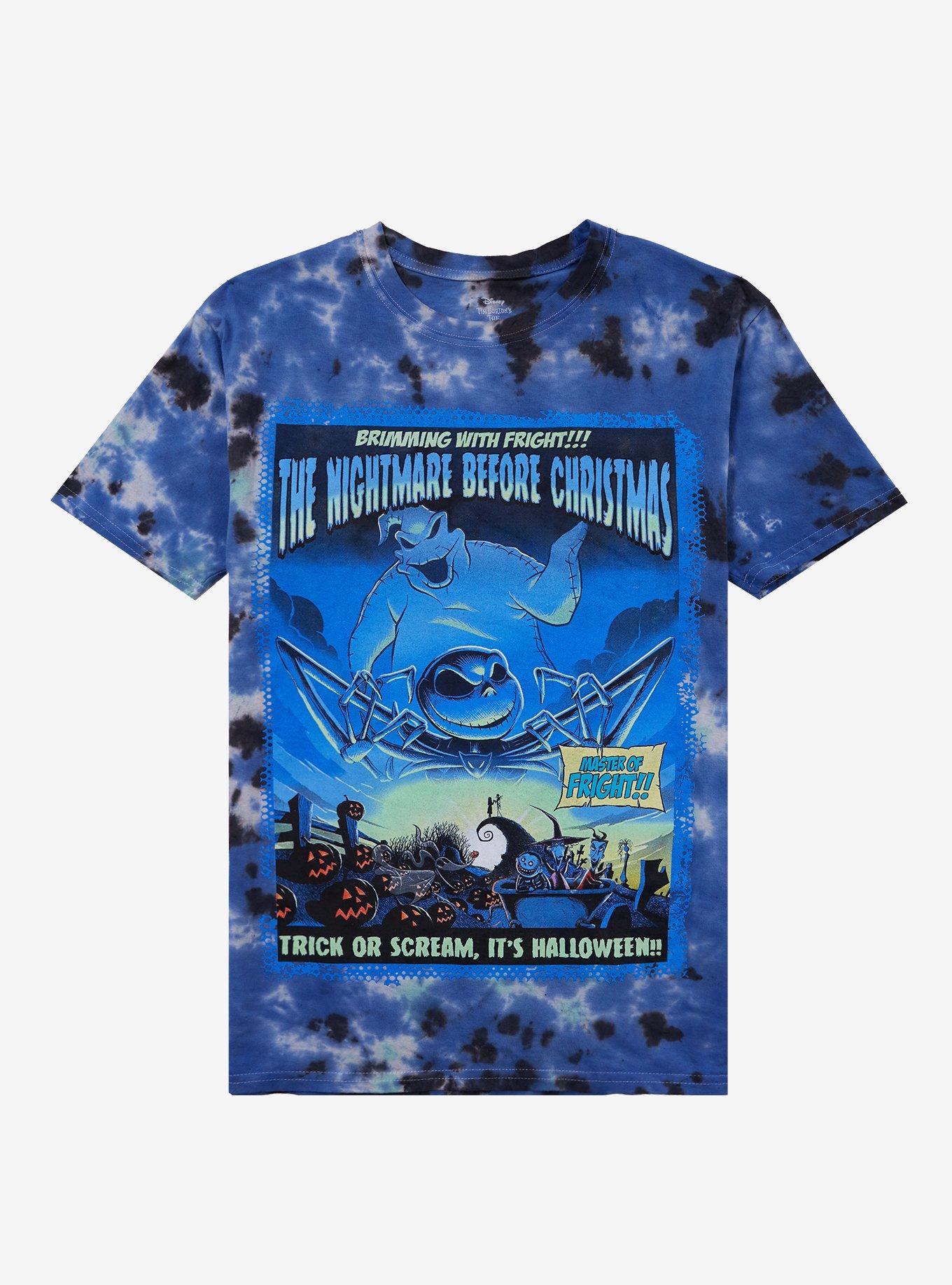 The Nightmare Before Christmas Oogie Boogie Tie-dye Girls T-shirt | Trendy Graphic Tee | Casual Unisex T-shirt