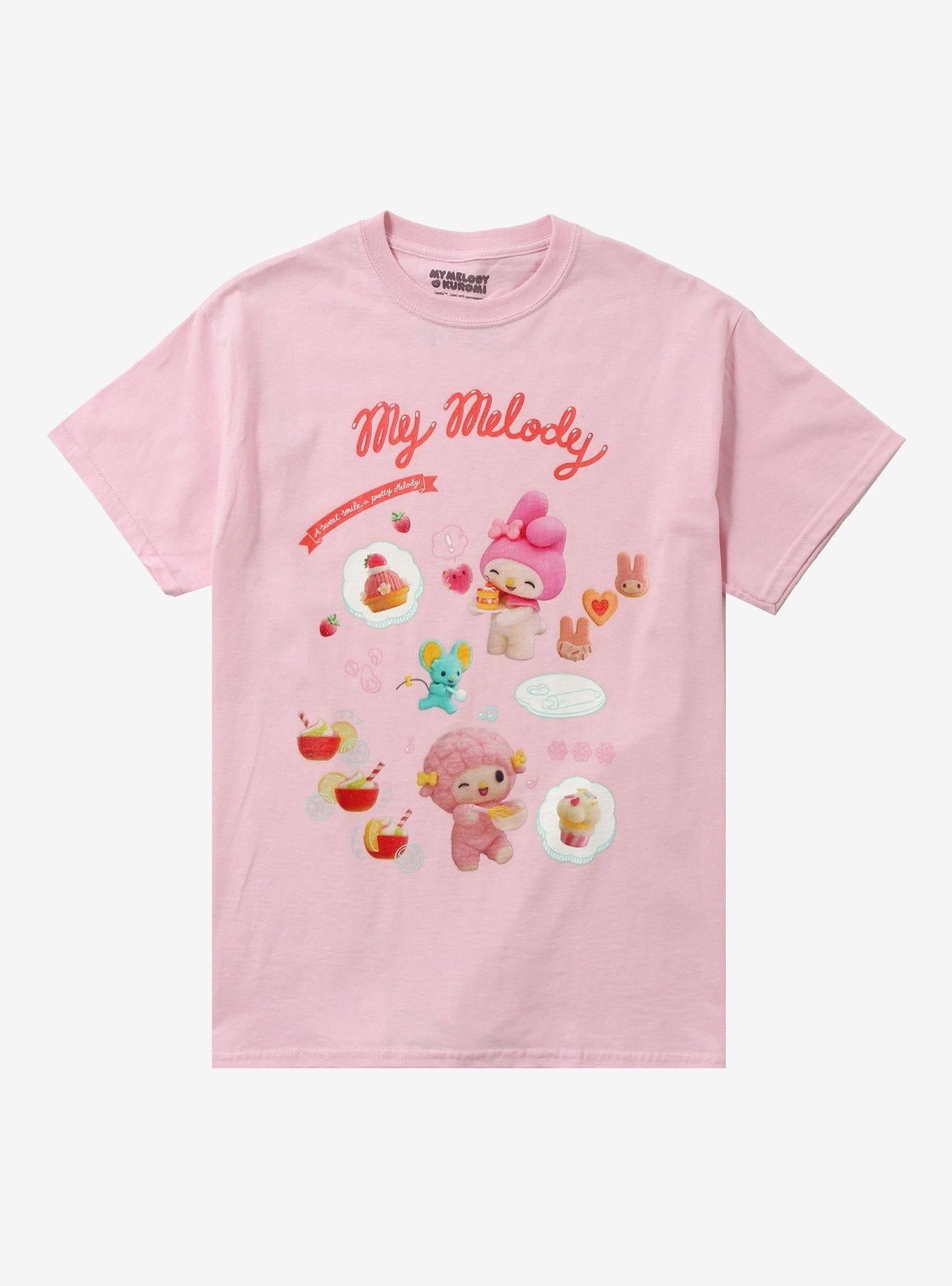 My Melody Kuromi Snack Friends Girls TShirt Graphic Tee | Graphic Tee | Unisex Shirt | Top Trending Fashion