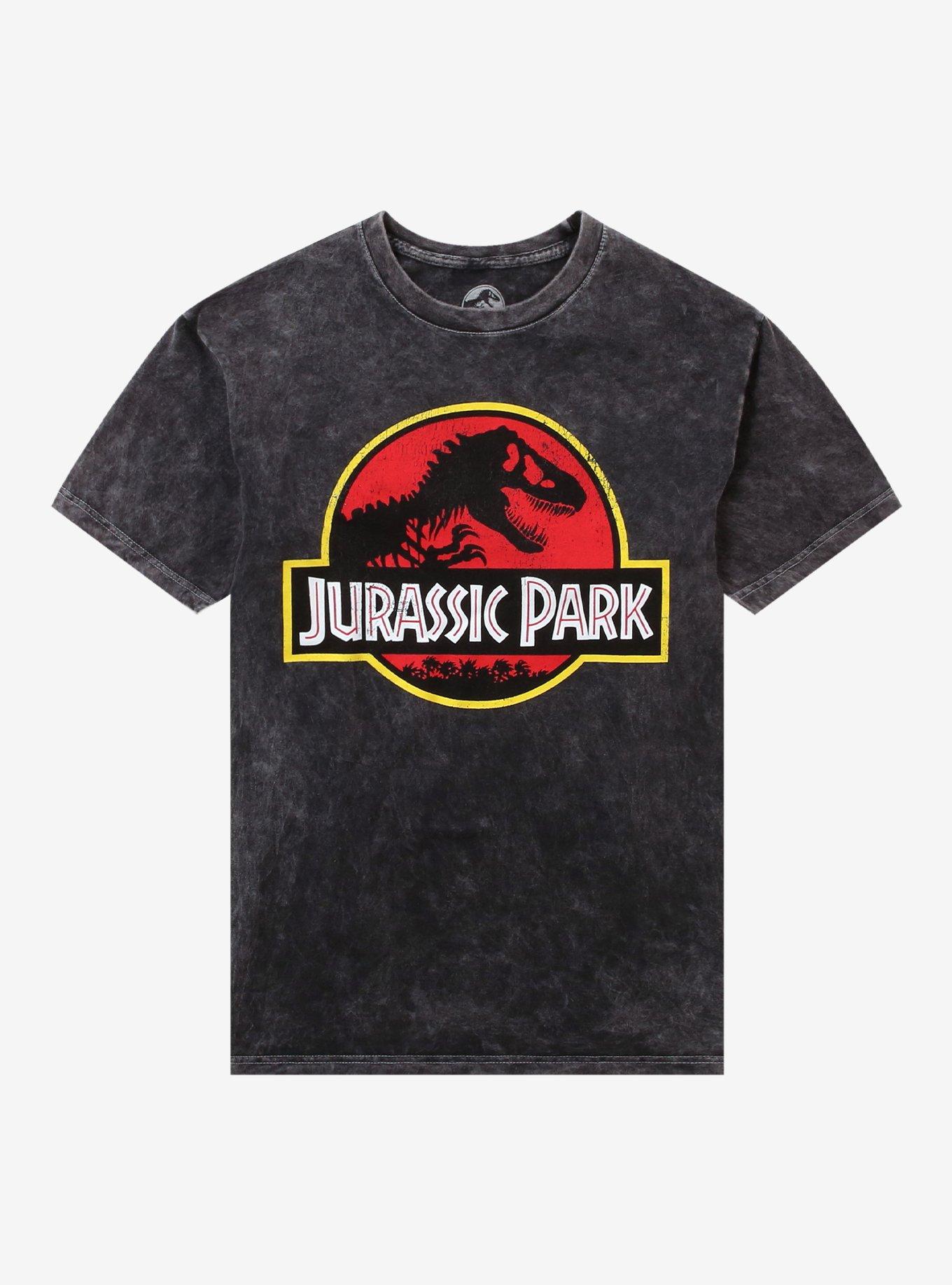 Jurassic Park Logo Mineral Wash TShirt Graphic Tee | Graphic Tee | Unisex Shirt | Comfortable Daily Wear