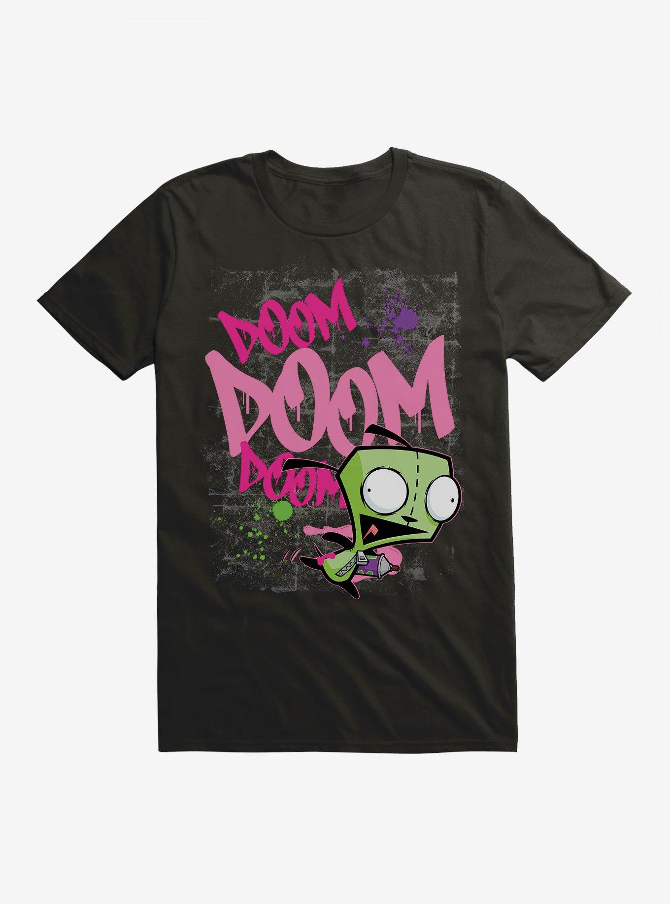 Invader Zim Doom Doom Doom Graffiti GIR T-Shirt
