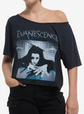 Evanescence Crawling Girls Off Shoulder T Shirt