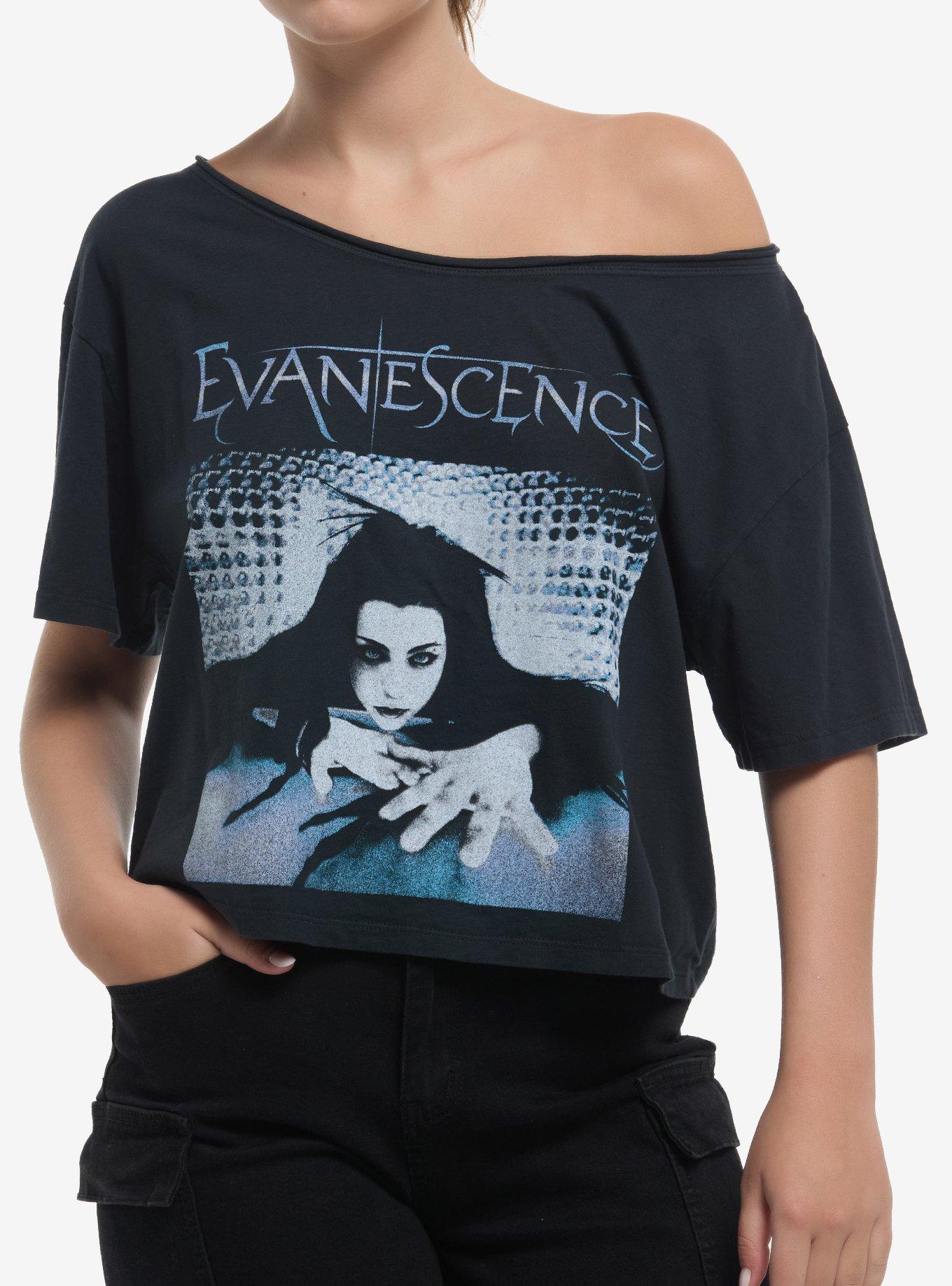 Evanescence Crawling Girls Off Shoulder T Shirt