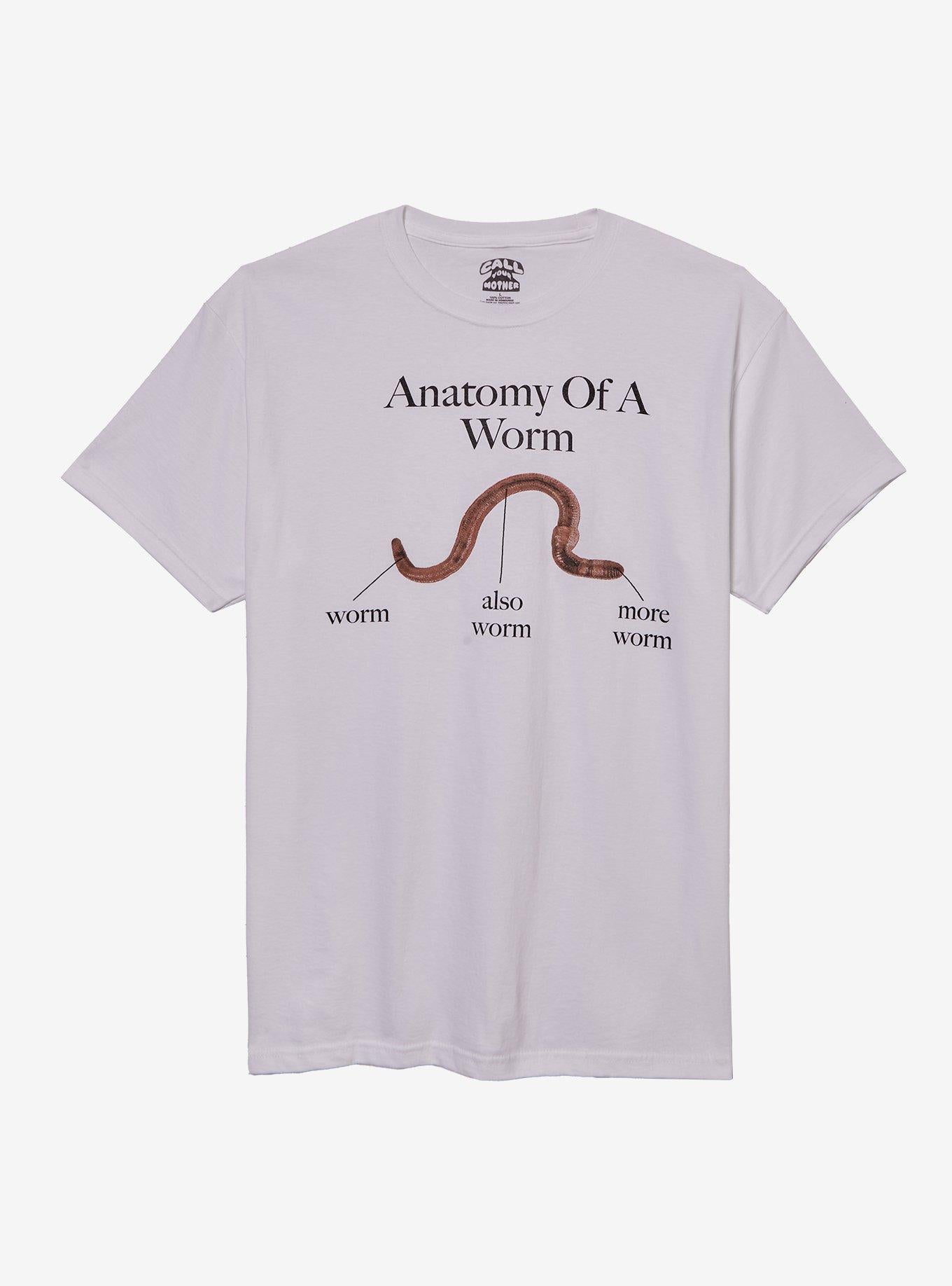Worm Anatomy T-Shirt By Call Your Mother T-Shirt | Premium Graphic | High Demand Item