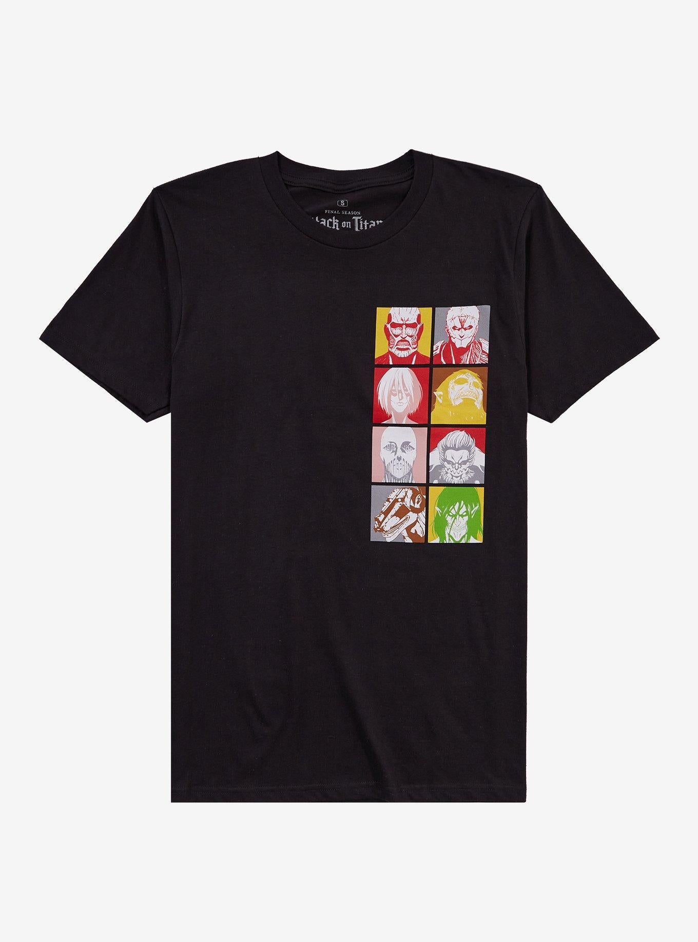 Attack On Titan Titan Powers Double-Sided T-Shirt