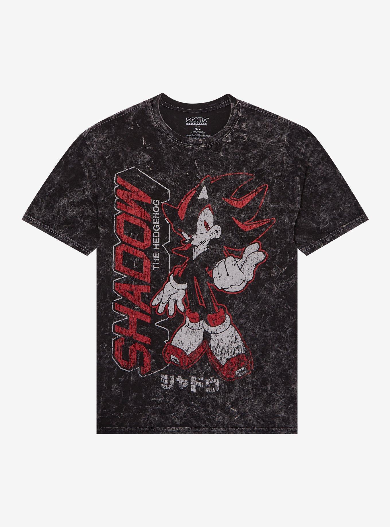 Sonic The Hedgehog Shadow Mineral Wash T Shirt