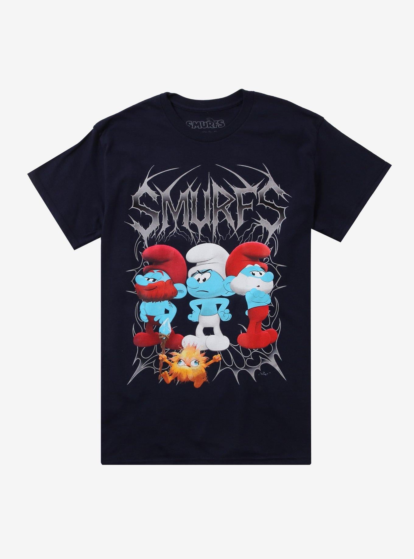 The Smurfs Metal TShirt Graphic Tee | Graphic Tee | Unisex Shirt | Best-Selling Design