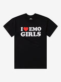 I Heart Emo Girls TShirt By Danny Duncan Graphic Tee | Graphic Tee | Unisex Shirt | High-Quality Print