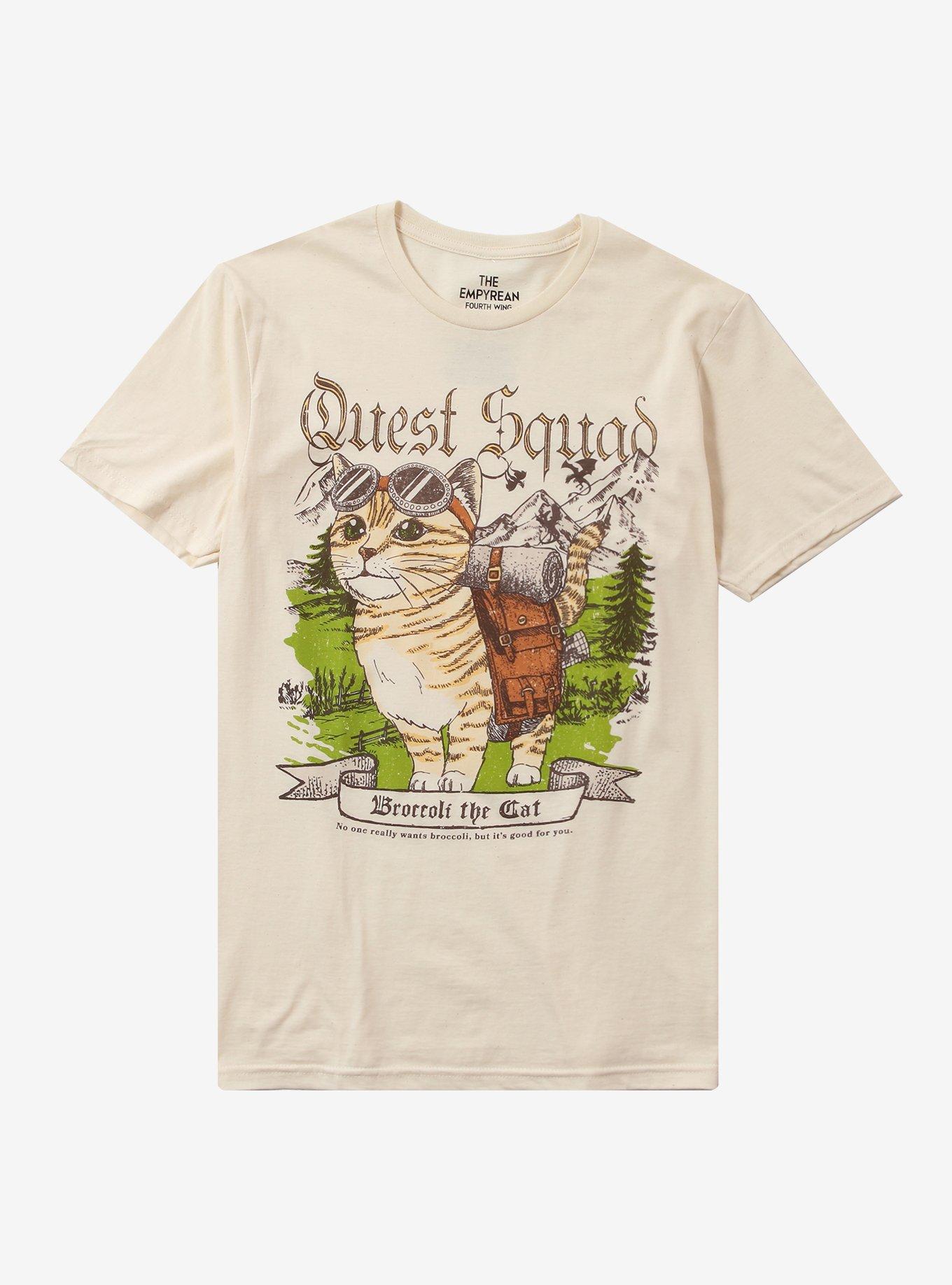 Fourth Wing Quest Squad Broccoli Girls TShirt Graphic Tee | Graphic Tee | Unisex Shirt | Soft Comfortable Wear