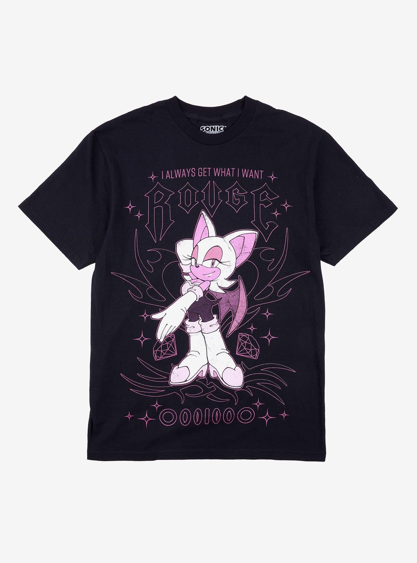 Sonic The Hedgehog Rouge The Bat Get What I Want Girls T-Shirt | Premium Unisex T-Shirt, Trending Graphic Tee