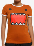 Domo Face Girls Ringer T-Shirt T-Shirt | Best-Selling Artwork | Perfect For Daily Wear