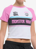 Monster High Varsity Stripe Logo Girls Baby Raglan TShirt Graphic Tee | Graphic Tee | Unisex Shirt | Premium Quality Apparel