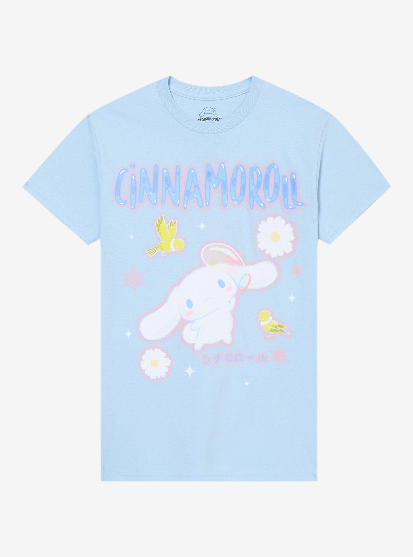 Cinnamoroll Birds Flowers Girls T Shirt