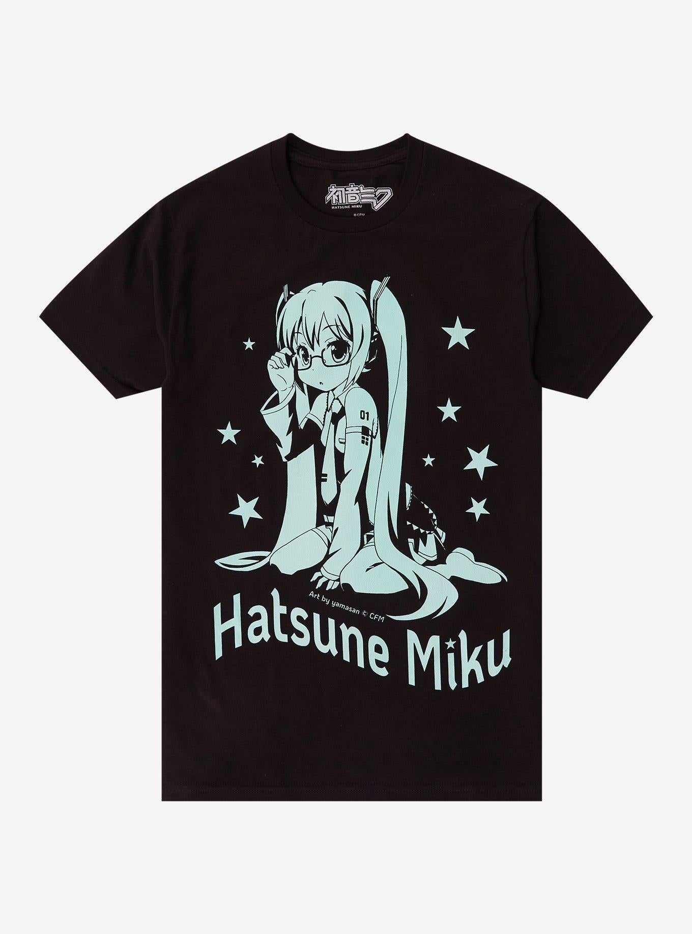 Hatsune Miku Glasses T Shirt By Yamasan