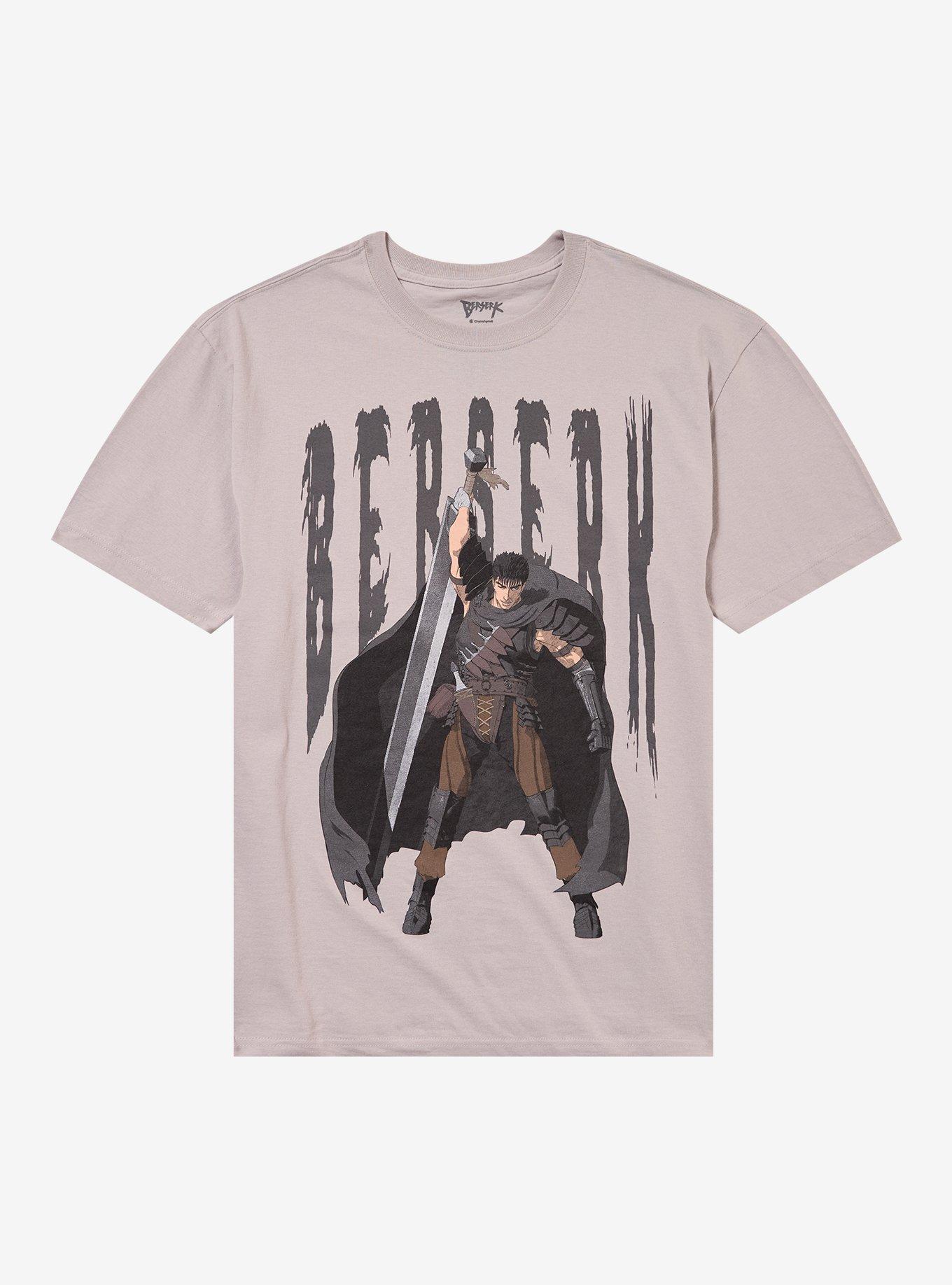 Berserk Guts Jumbo Print Beige T Shirt