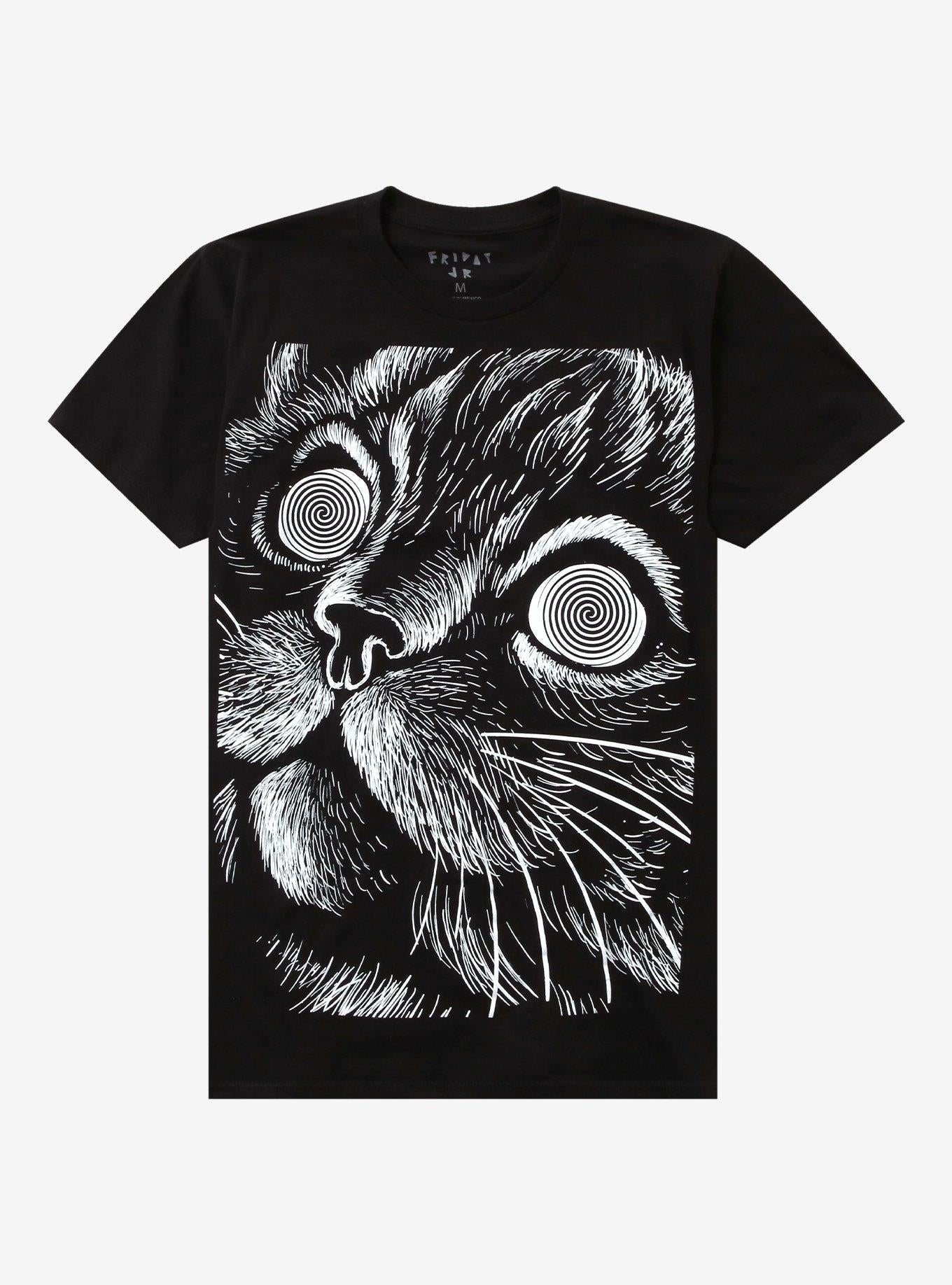 Spiral Cat Eyes Jumbo Print T-Shirt By Friday Jr.