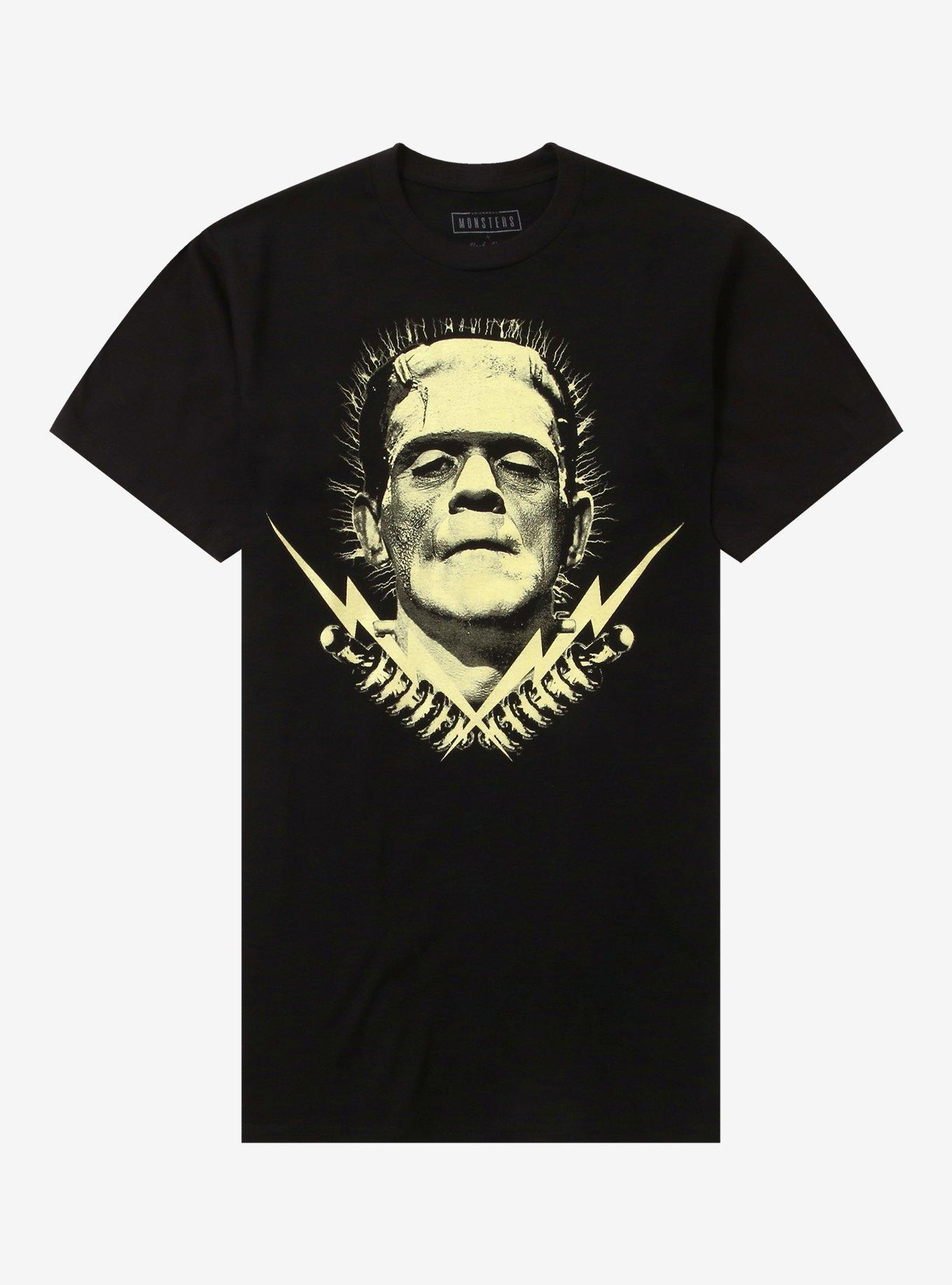 Rock Rebel Universal Monsters Frankenstein Glow In Dark T Shirt