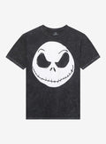 The Nightmare Before Christmas Jack Face Mineral Wash T-Shirt T-Shirt | High-Quality Print | Must-Have Style