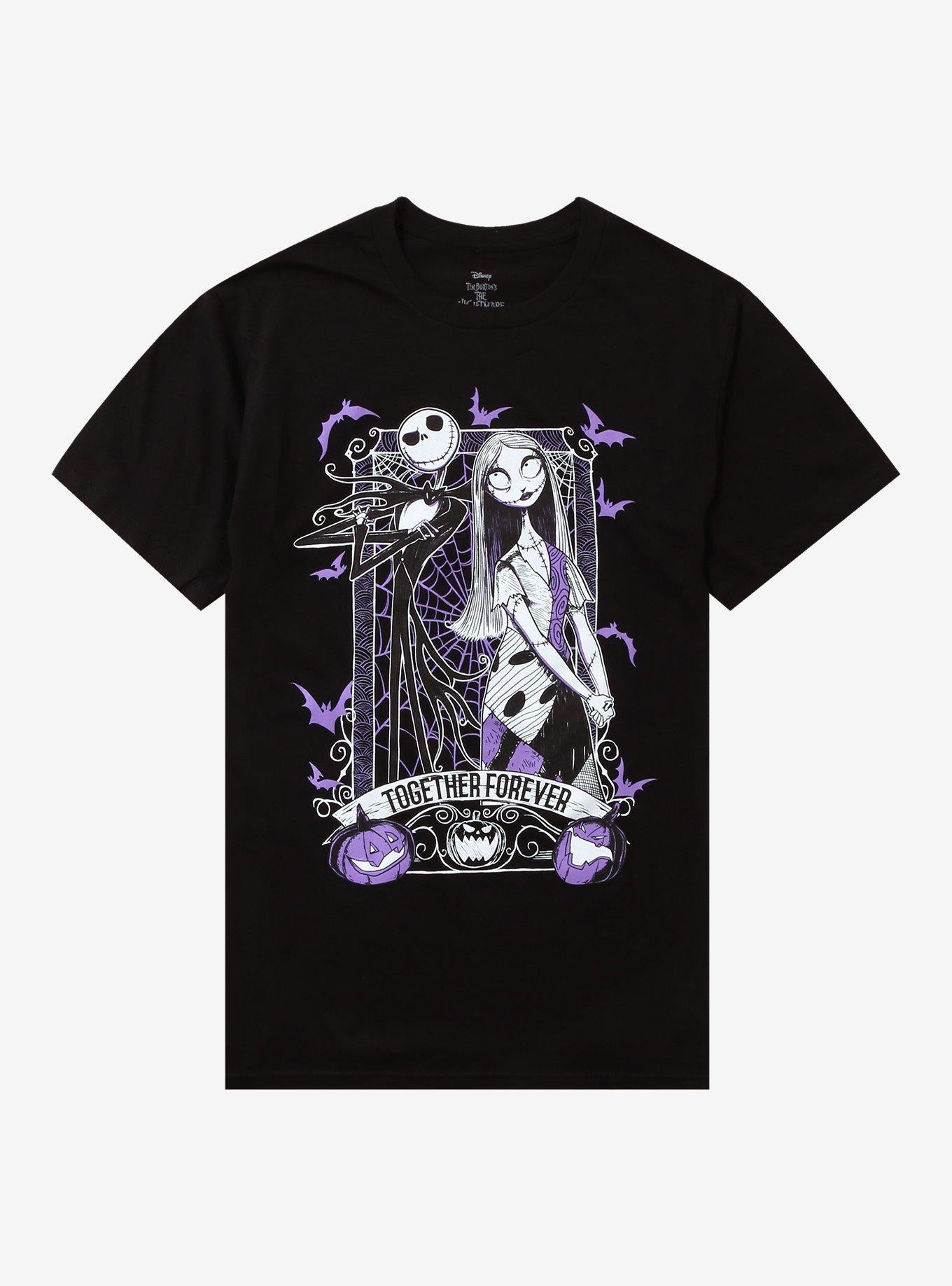 Nightmare Before Christmas Jack Sally Together Forever T Shirt