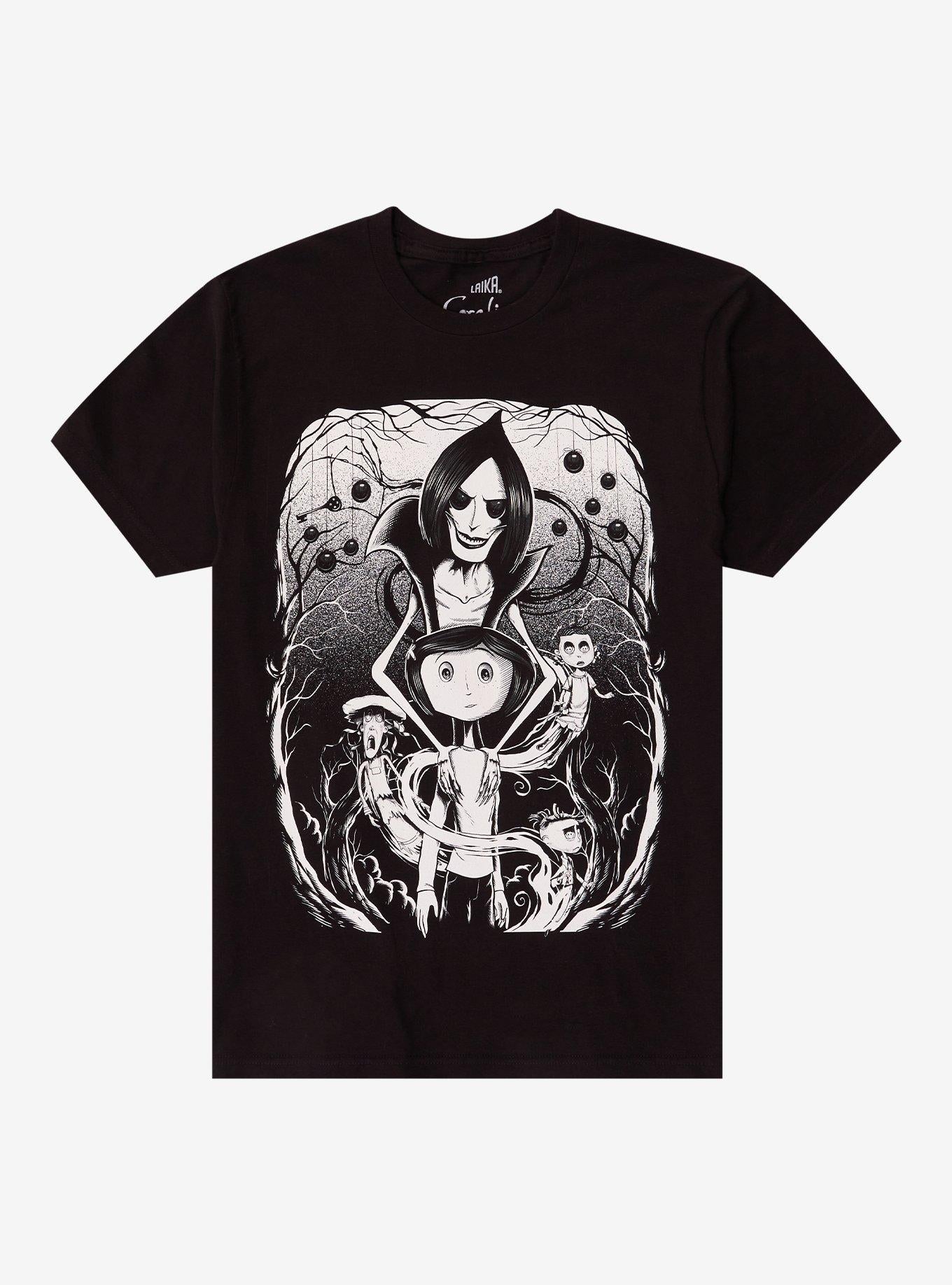 Coraline Beldam Black White T-Shirt | Premium Unisex T-Shirt, Trending Graphic Tee