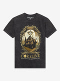 Coraline Gold Portrait Mineral Wash T-Shirt | Premium Unisex T-Shirt, Trending Graphic Tee