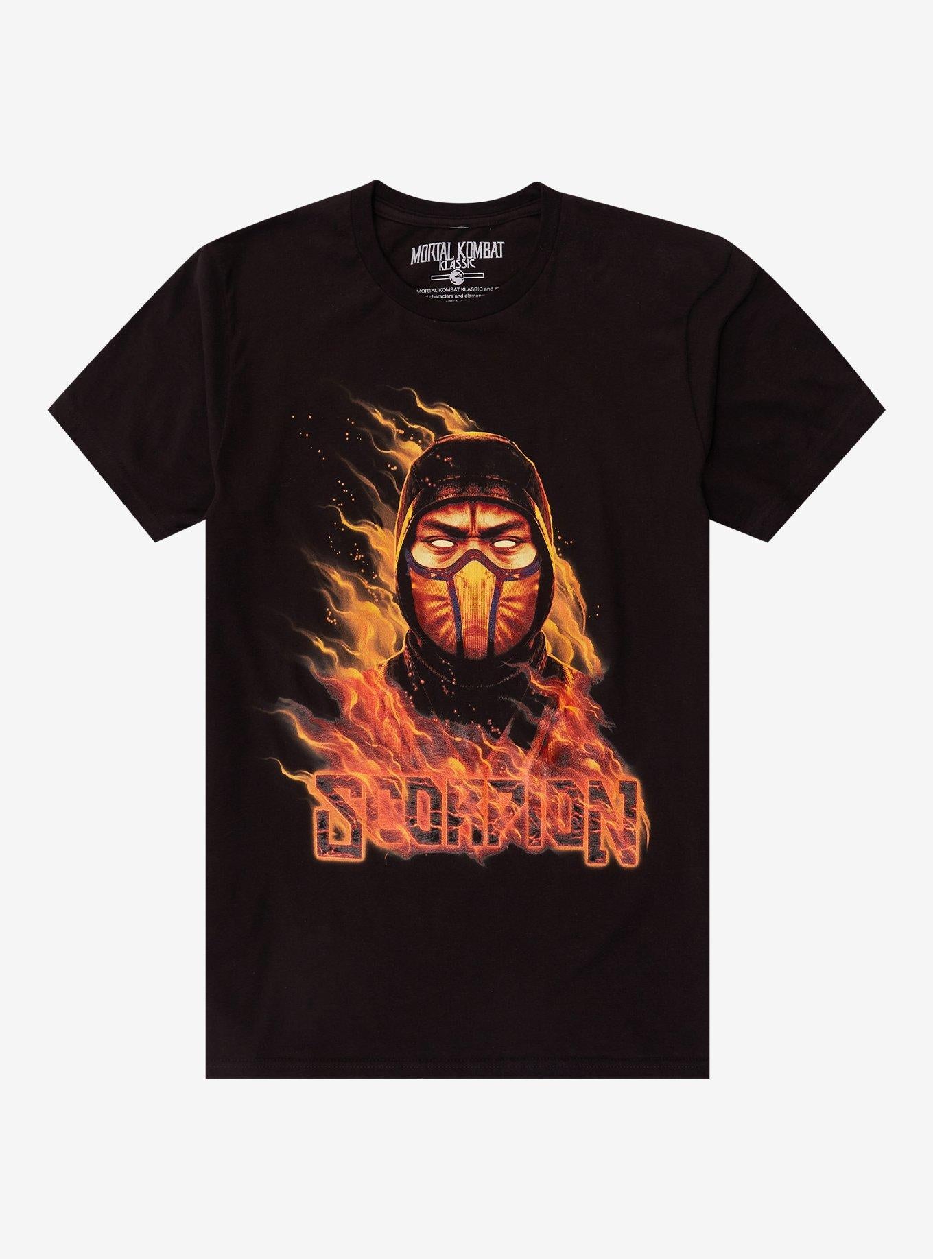 Mortal Kombat Scorpion Flame TShirt Graphic Tee | Graphic Tee | Unisex Shirt | Perfect Gift For Fans