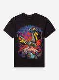 Ghost X Ghost Godzilla Mothra Metal T Shirt