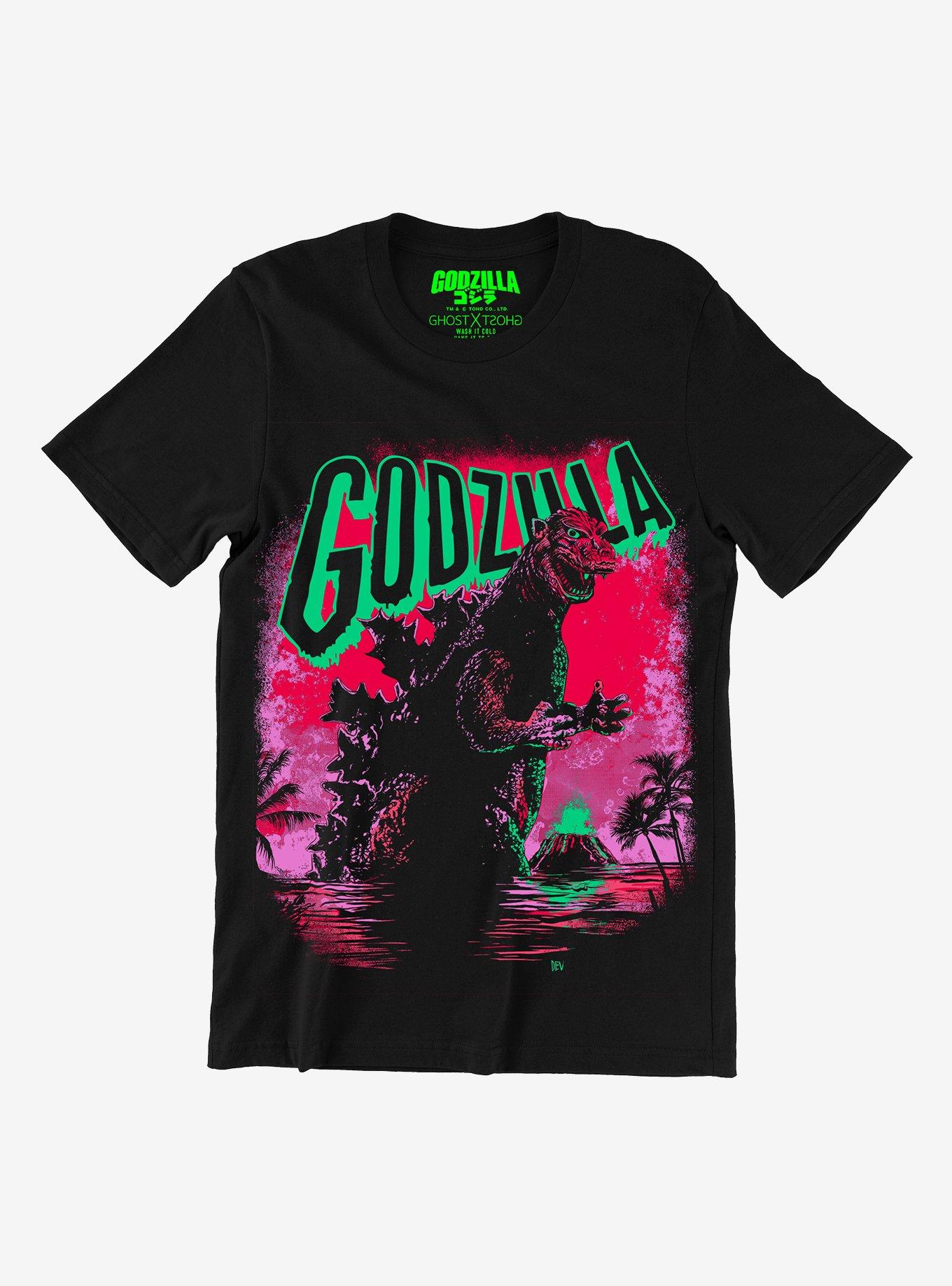 Ghost X Ghost Godzilla Portrait T Shirt