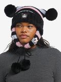 Kuromi Pastel Stripe Subtle Ear Tassel Beanie T-Shirt | Top Trending Artwork | High Demand Item