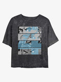 Marvel Fantastic Four Fantastic Blue Eyes Girls Mineral Wash Crop T-Shirt T-Shirt | Best-Selling Artwork | Trending Now
