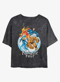 Marvel Fantastic Four Feelin Fantastic Girls Mineral Wash Crop T-Shirt T-Shirt | High-Quality Print | Trending Now