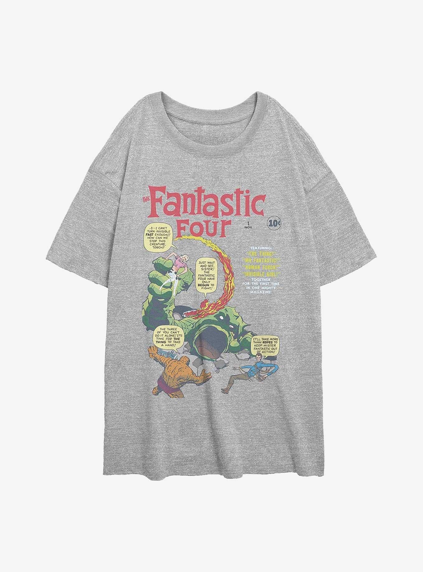 Marvel Fantastic Four Original Four Girls Oversized T-Shirt