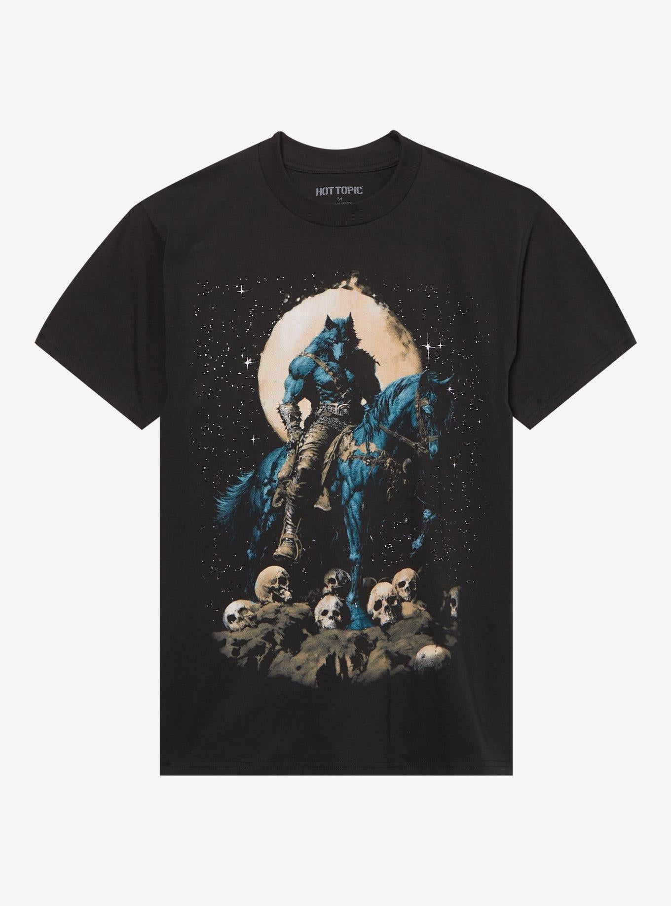 Wolf On Horse T-Shirt T-Shirt | High-Quality Print | Perfect For Daily Wear