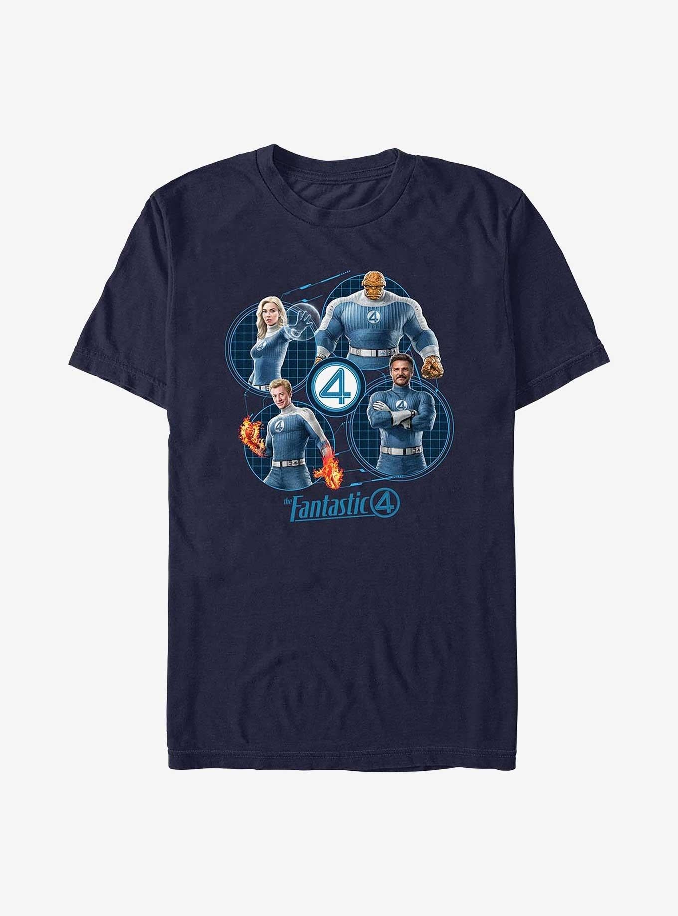 Marvel The Fantastic Four: First Steps Family Team T-Shirt