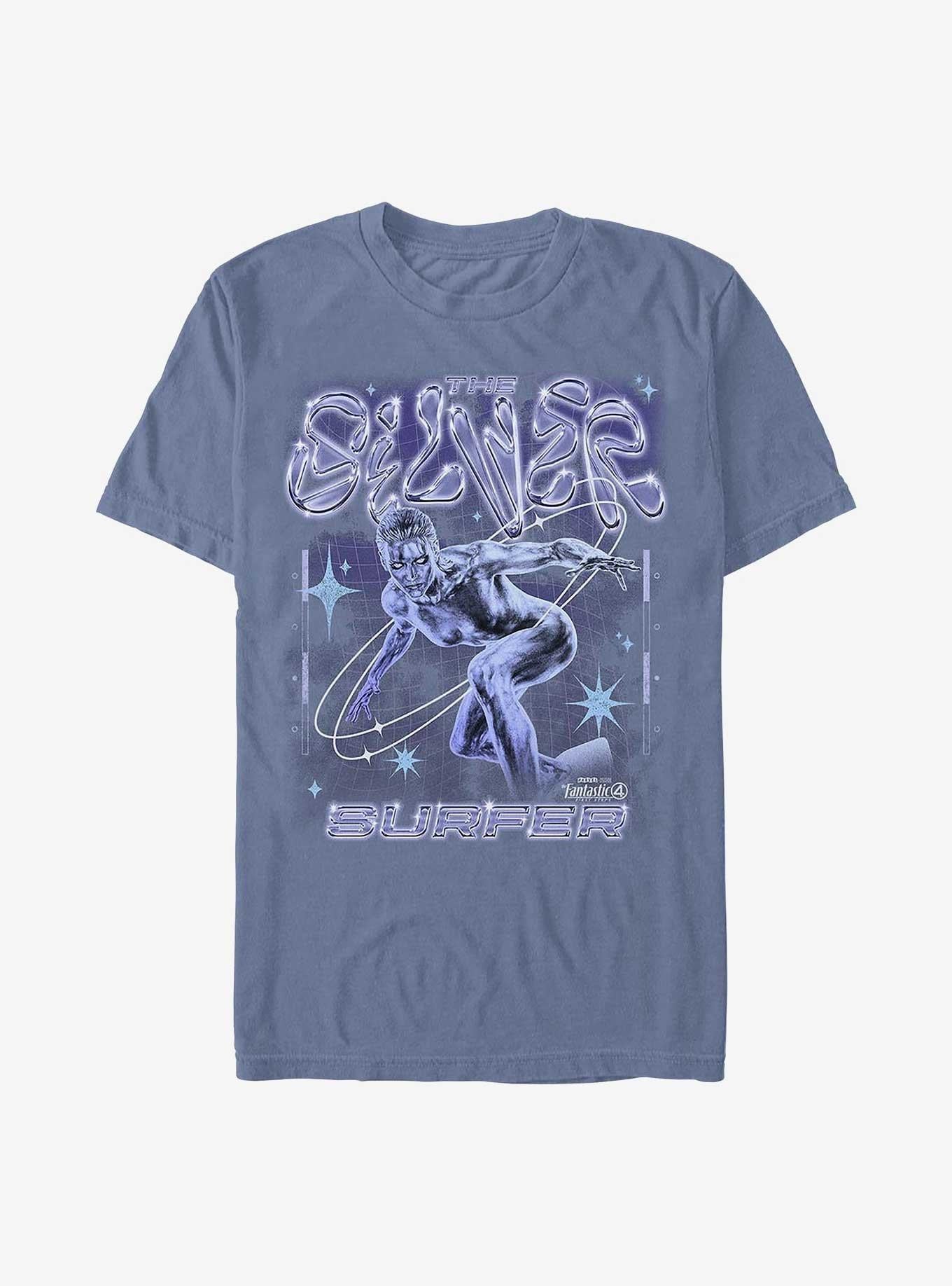 Marvel The Fantastic Four: First Steps Silver Surfer Garment Dye T-Shirt Hot Topic Exclusive