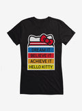 Hello Kitty Dream It Believe It Achieve It Girls T-Shirt
