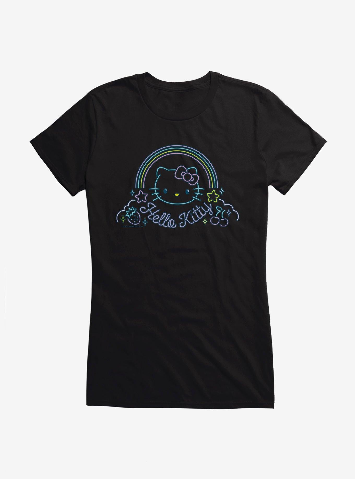 Hello Kitty Kawaii Vacation Neon Dreams Girls T-Shirt