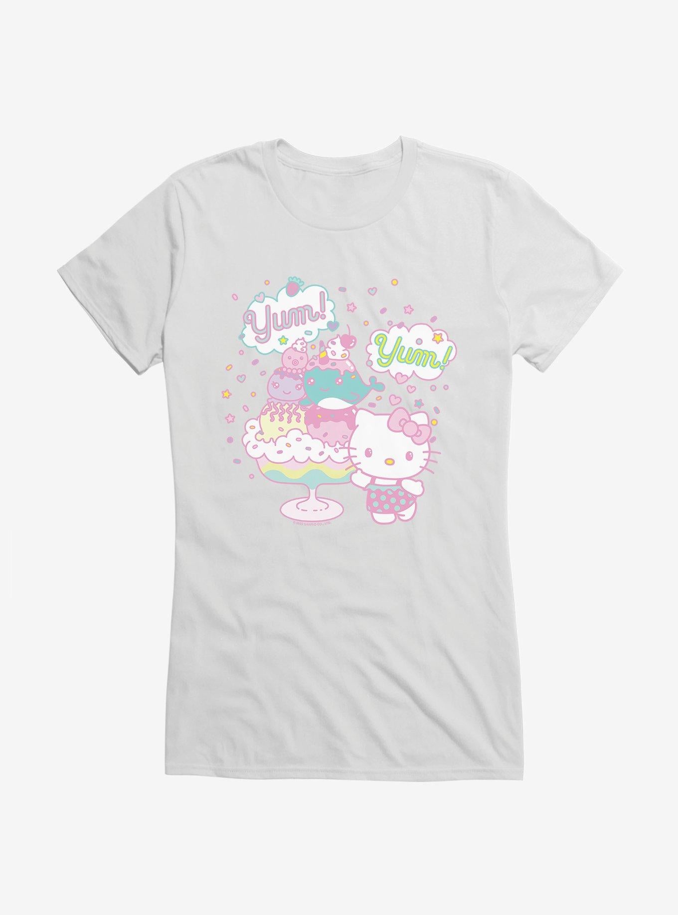 Hello Kitty Kawaii Vacation Dessert Time Girls T-Shirt