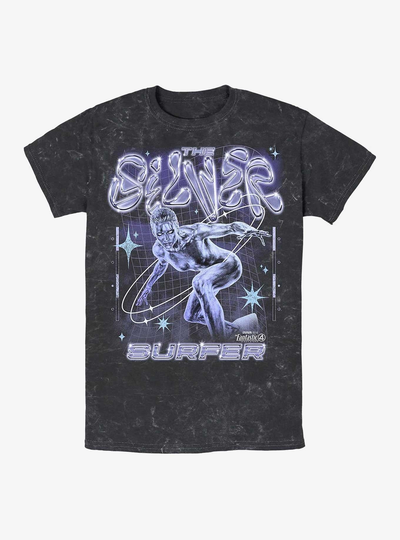 Marvel The Fantastic Four: First Steps Silver Surfer Mineral Wash T-Shirt Hot Topic Exclusive