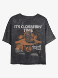 Marvel The Fantastic Four First Steps Thing Grunge Girls Mineral Wash Crop T-Shirt Hot Topic Exclusive T-Shirt | Aesthetic Graphic | Trending Now