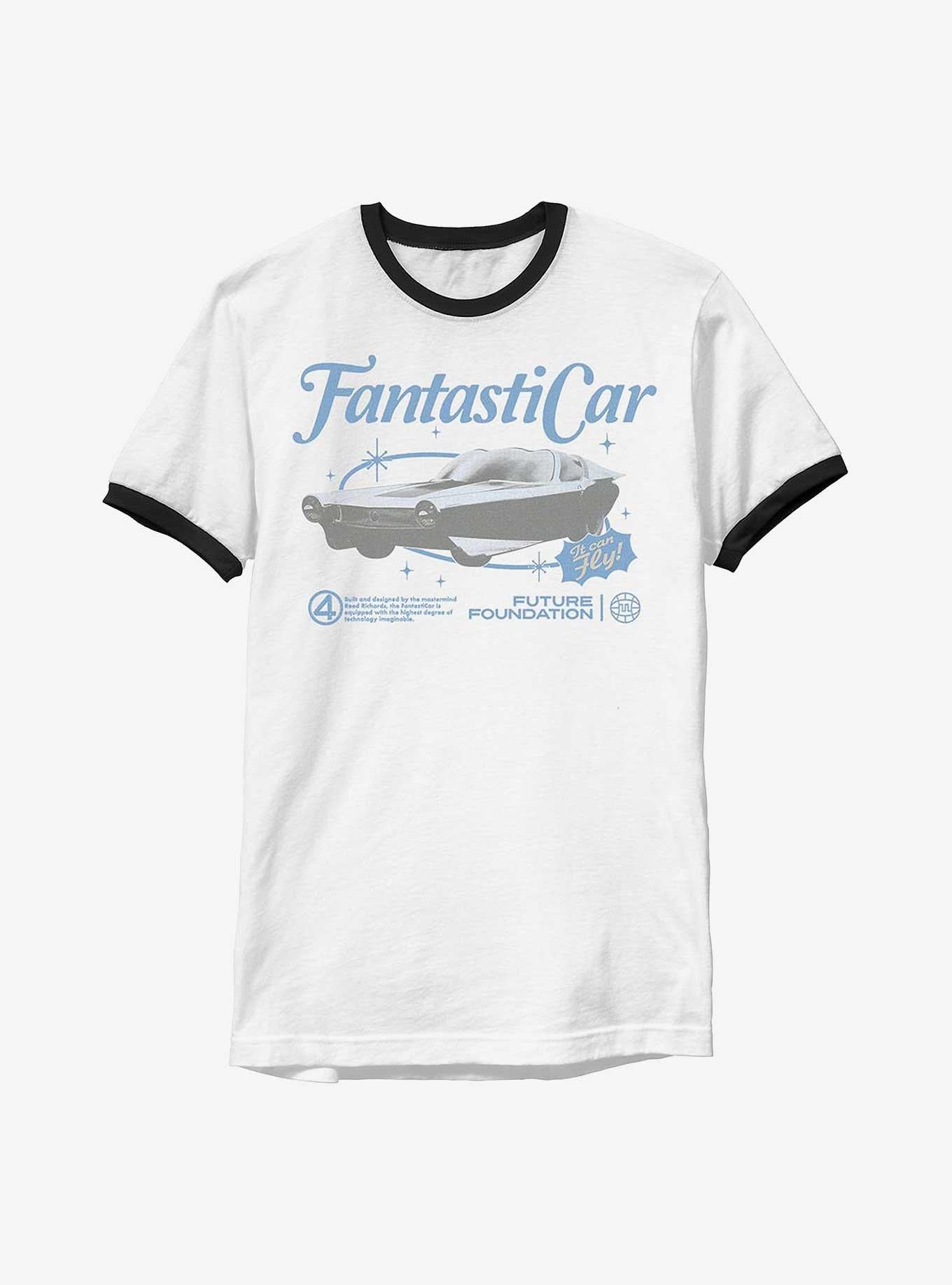 Marvel The Fantastic Four First Steps Fantastic Car Ringer T-Shirt Hot Topic Exclusive T-Shirt | Premium Graphic | Top Pick For Fans