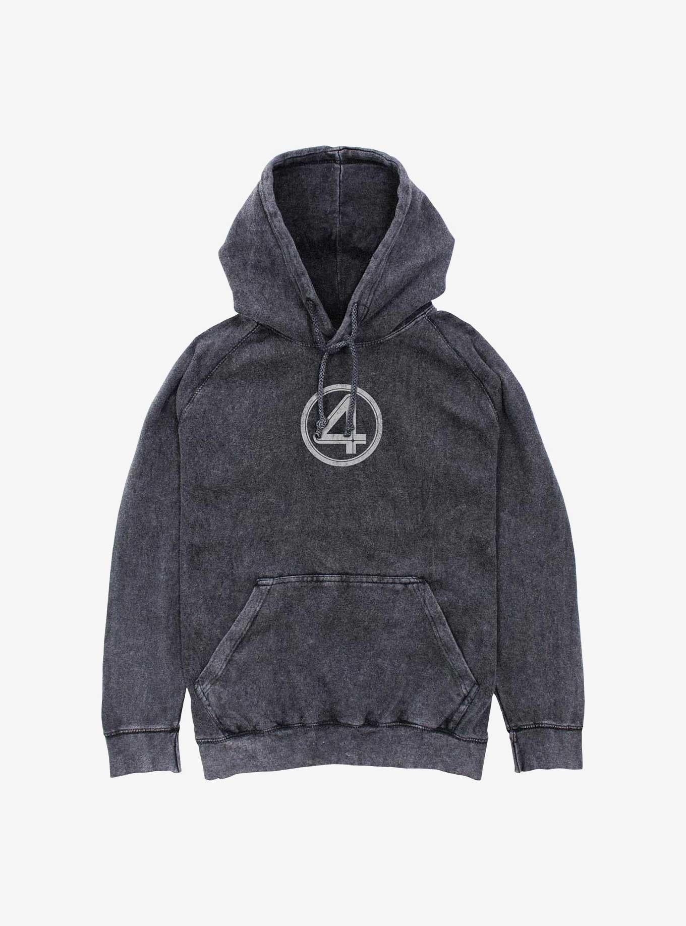 Marvel The Fantastic Four: First Steps It's Clobberin' Time Mineral Wash Hoodie Hot Topic Exclusive
