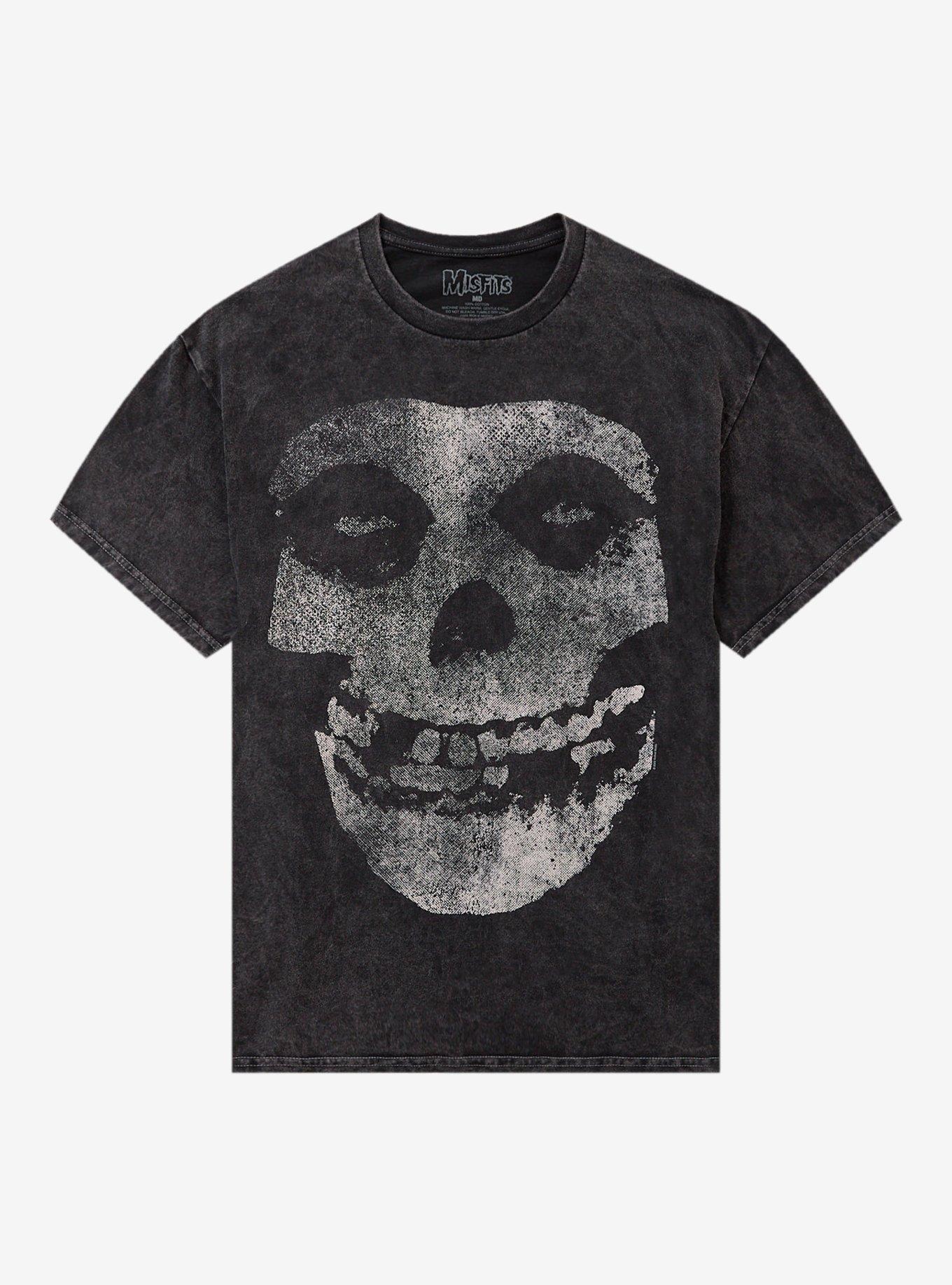 Misfits Fiend Skull Mineral Wash T Shirt