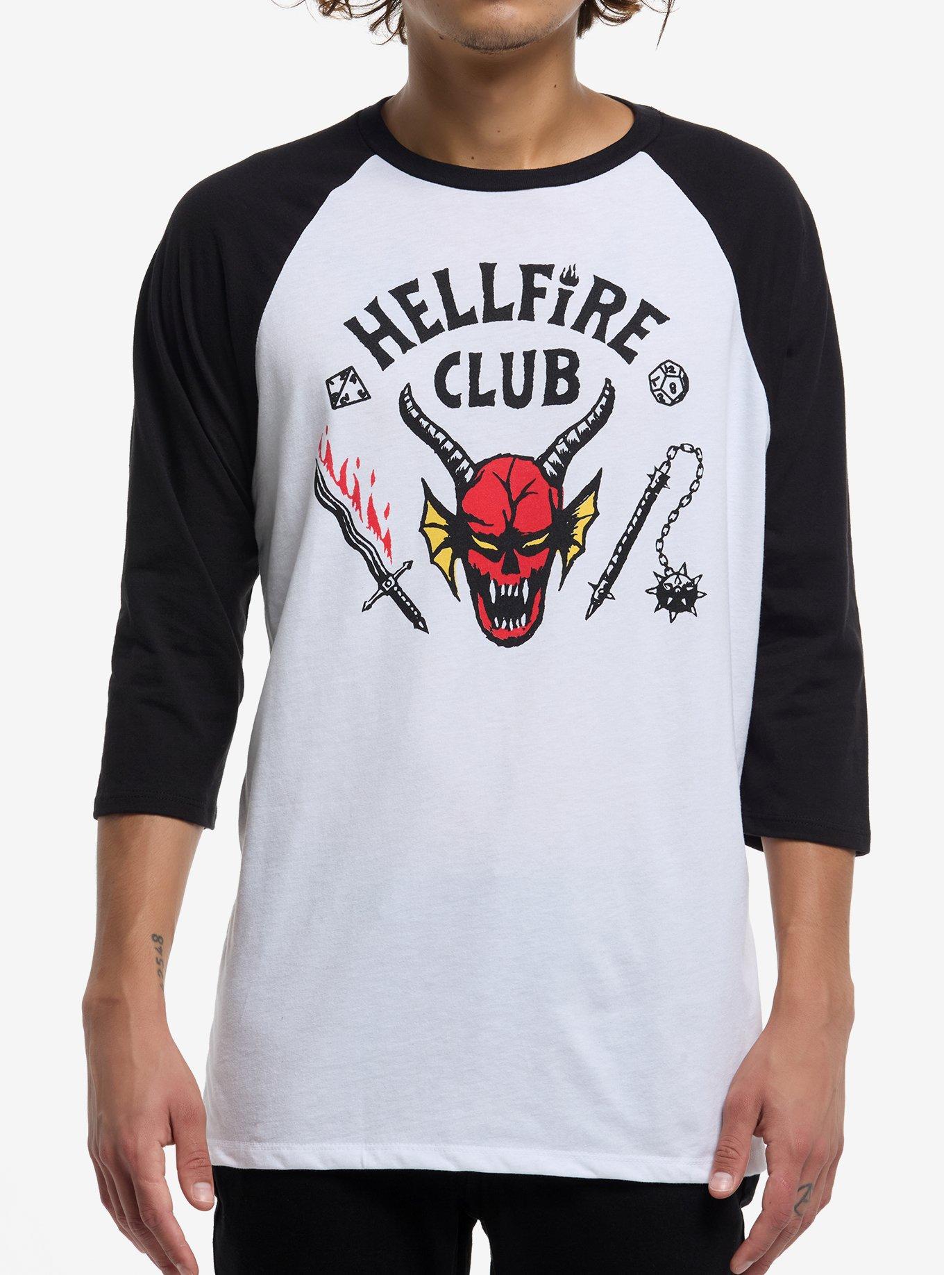 Stranger Things Hellfire Club Raglan T Shirt