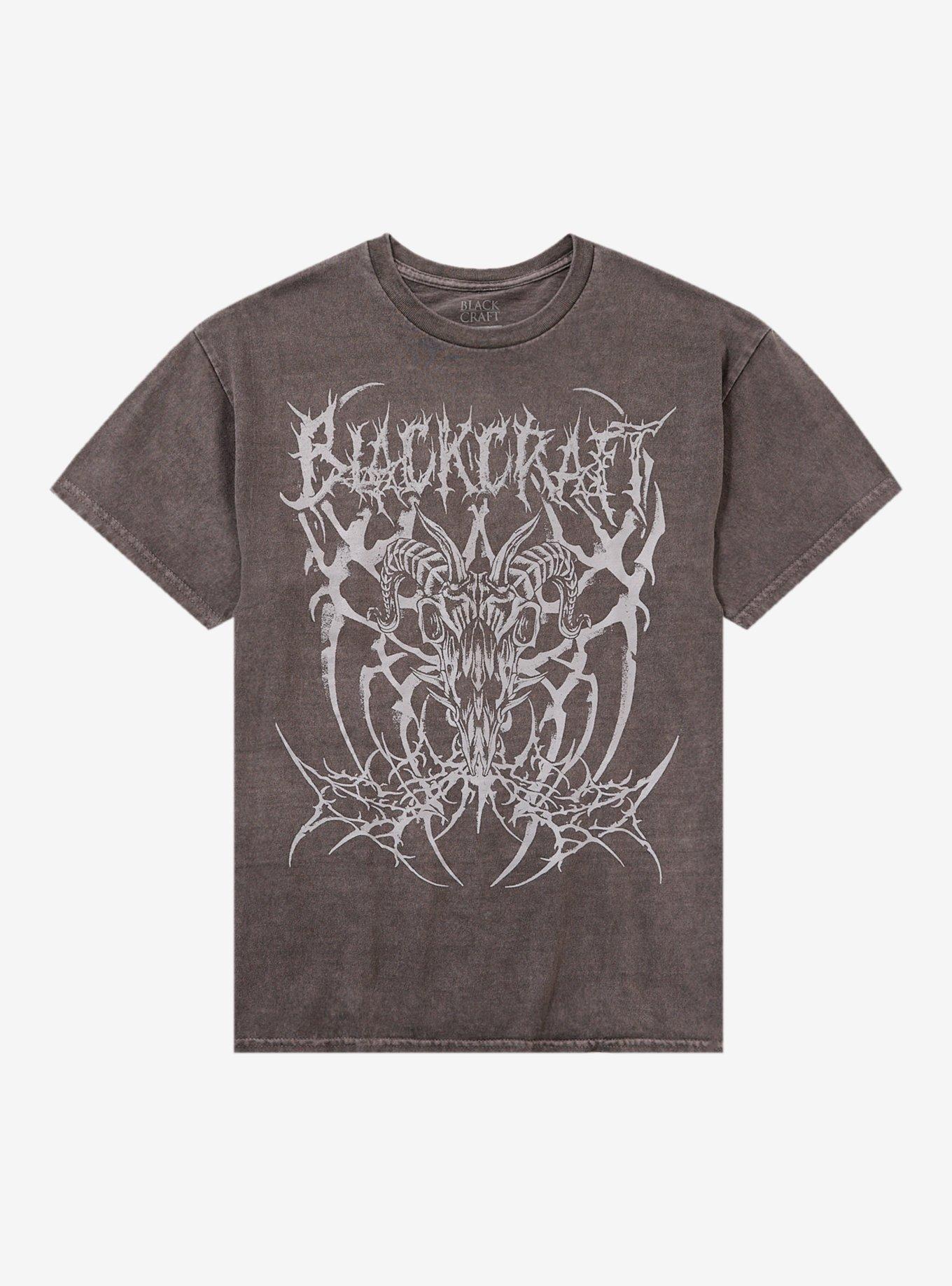 BlackCraft Goat Skull Mineral Wash T-Shirt T-Shirt | Best-Selling Design | Top Pick For Fans