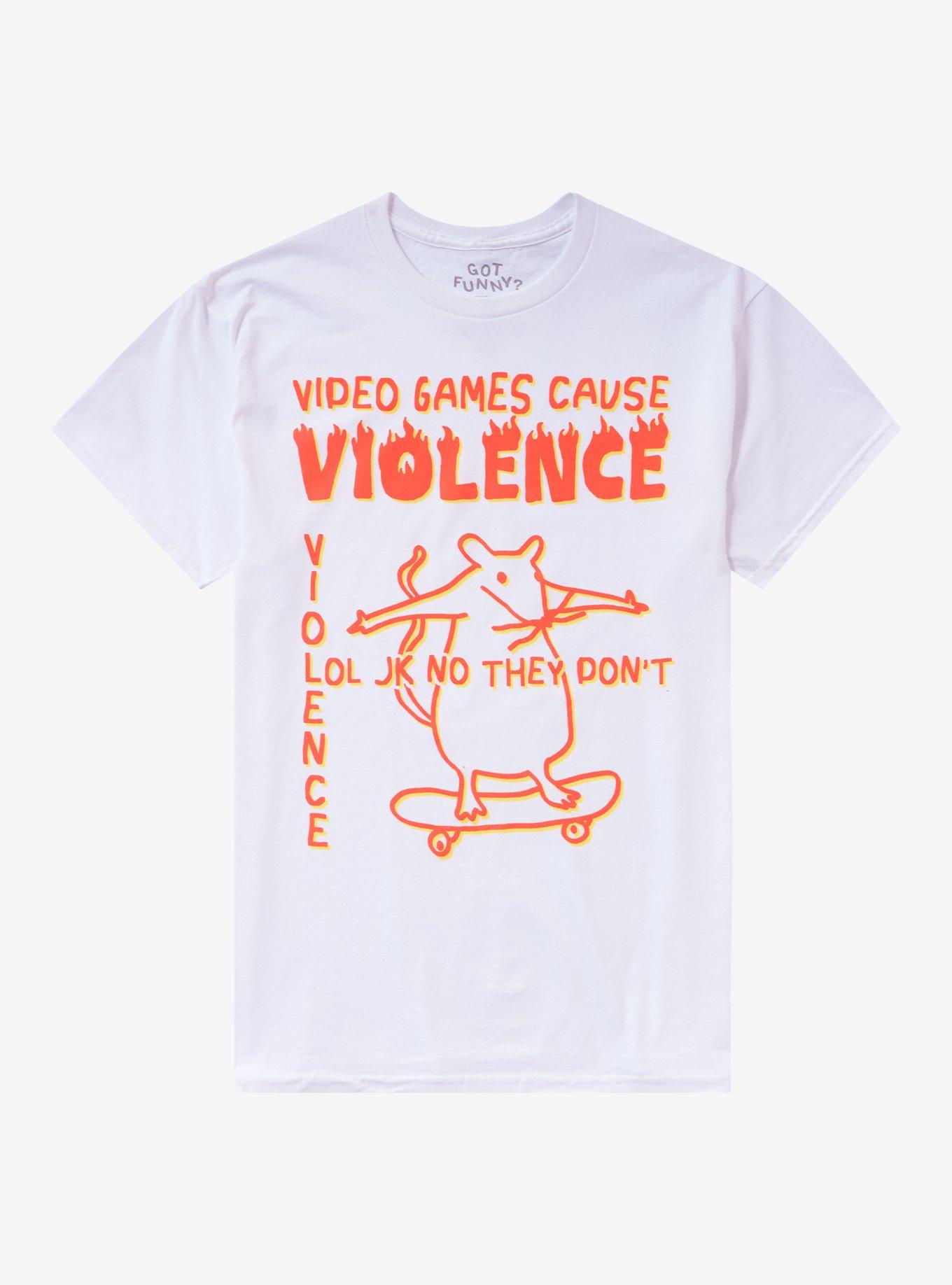 Video Game Violence JK T-Shirt By Got Funny T-Shirt | High-Quality Print | Top Pick For Fans