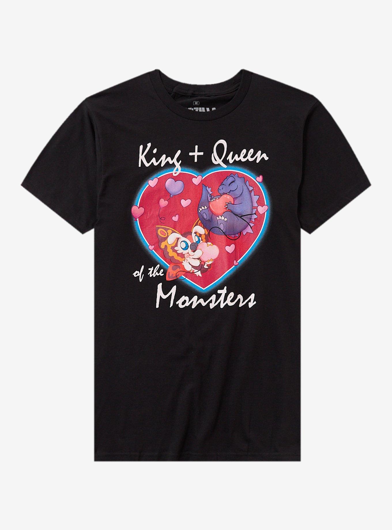 Godzilla Mothra Heart King Queen TShirt Graphic Tee | Graphic Tee | Unisex Shirt | Comfortable Daily Wear