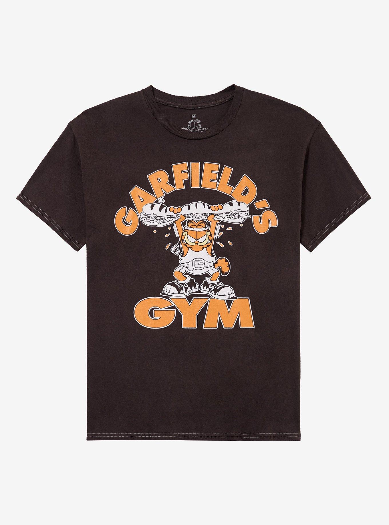 Garfield Gym Sandwich Lift T-Shirt T-Shirt | Fan Favorite Style | Trending Now