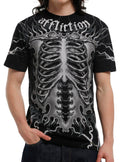 Affliction Flaming Bones T Shirt