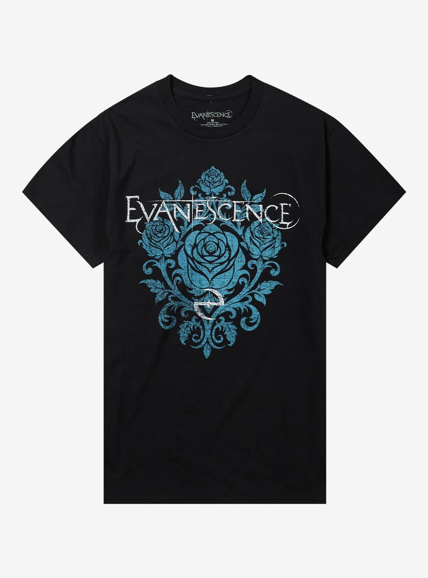 Evanescence Blue Roses T Shirt