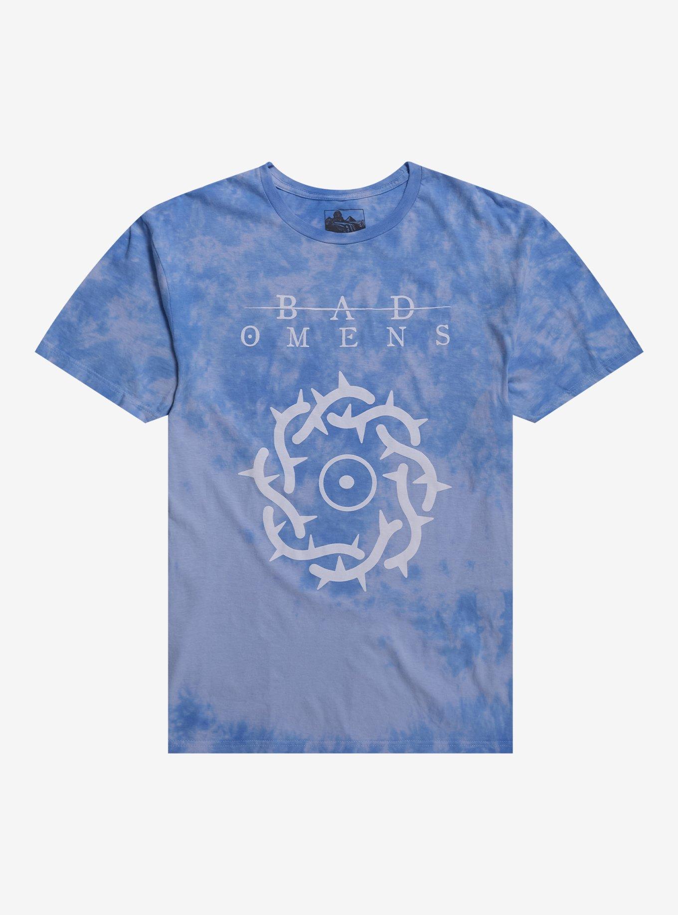 Bad Omens Circle Of Thorns Blue Cloud Wash TShirt Graphic Tee | Graphic Tee | Unisex Shirt | Perfect Gift for Fans